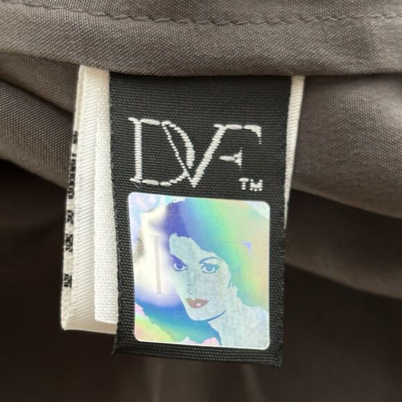 DVF Diane Von Furstenberg TAYA Dress 100% Silk Deep Ash - Picture 14 of 16